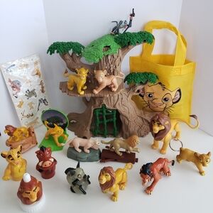 HUGE Disney The Lion King Guard Playset Toys Lot Simba Nala Scar Mufasa Rafiki &